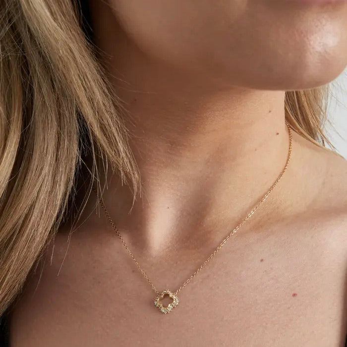 Ketting clover | zilver