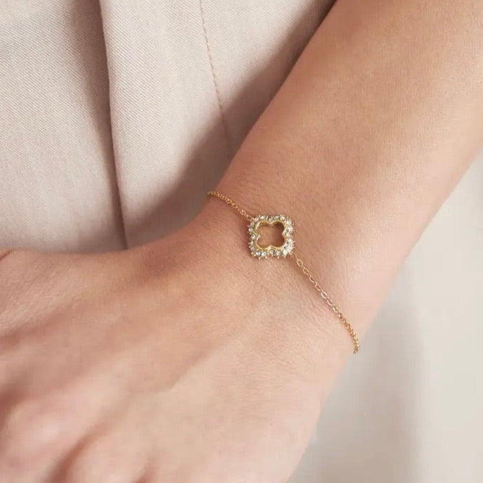 Armband clover | goud