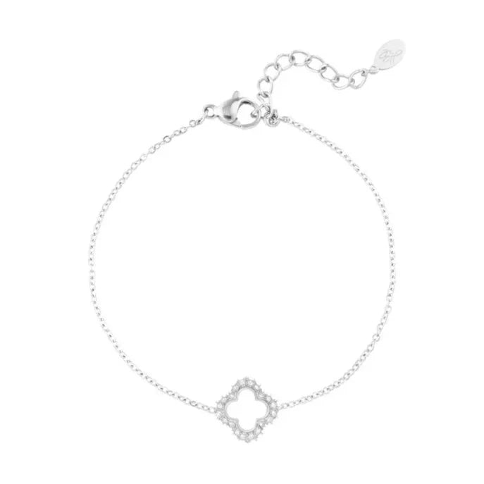 Armband clover | zilver