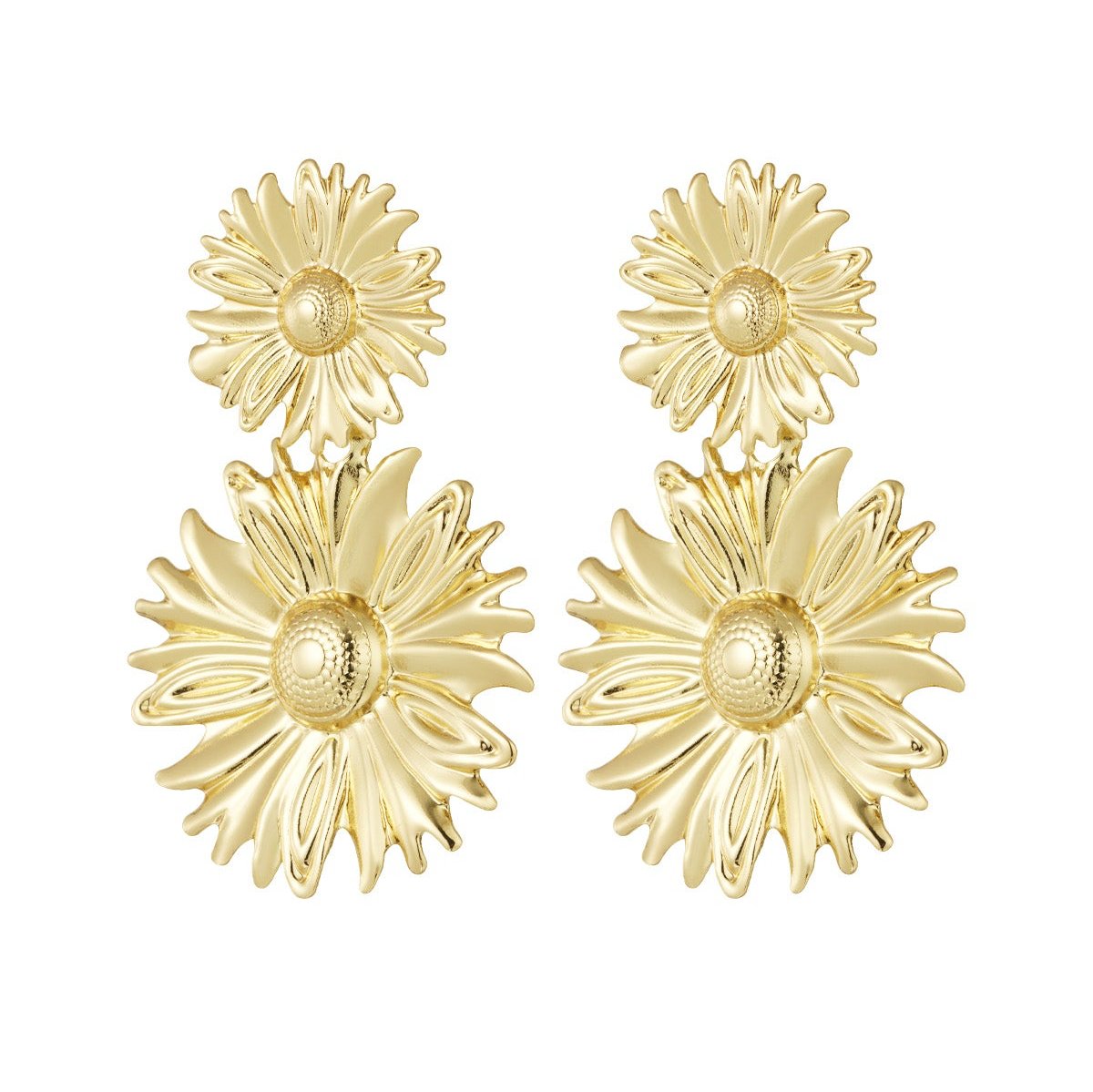 Oorbellen bloom | goud