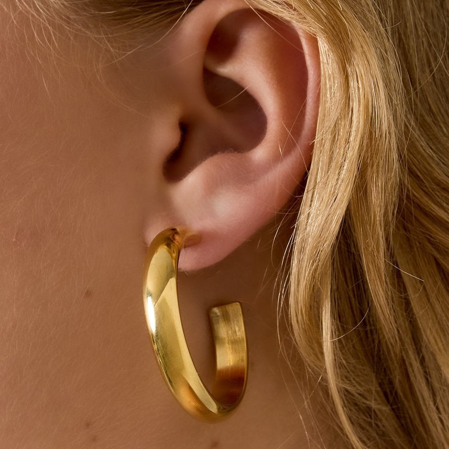 Oorbellen halo | goud