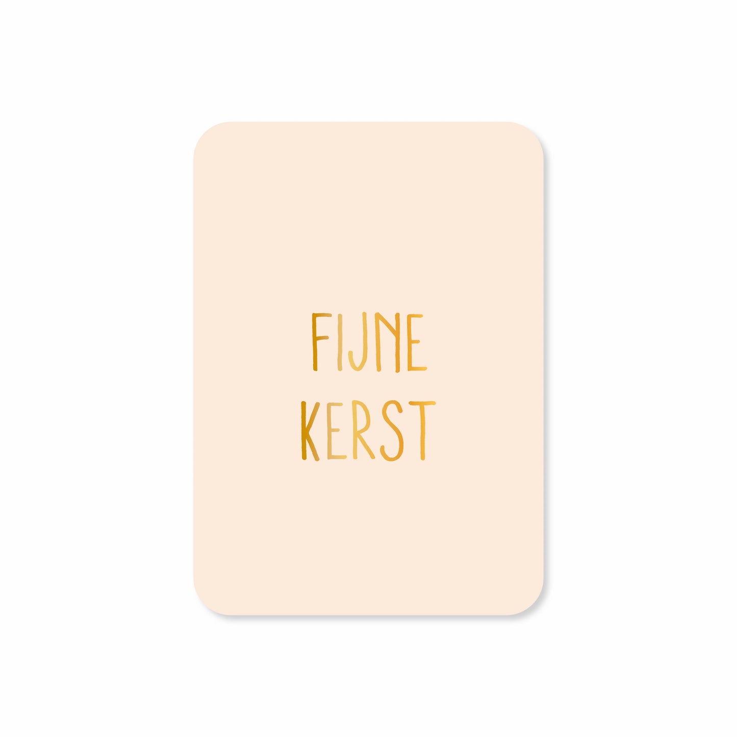 Mini kaart | fijne kerst