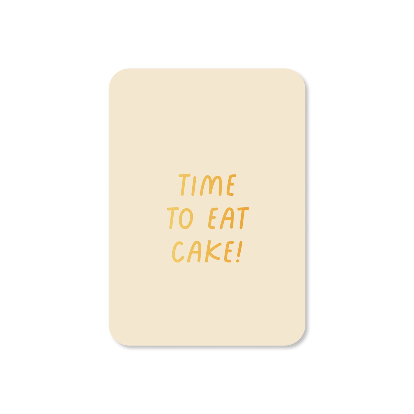 Mini kaart | time to eat cake!