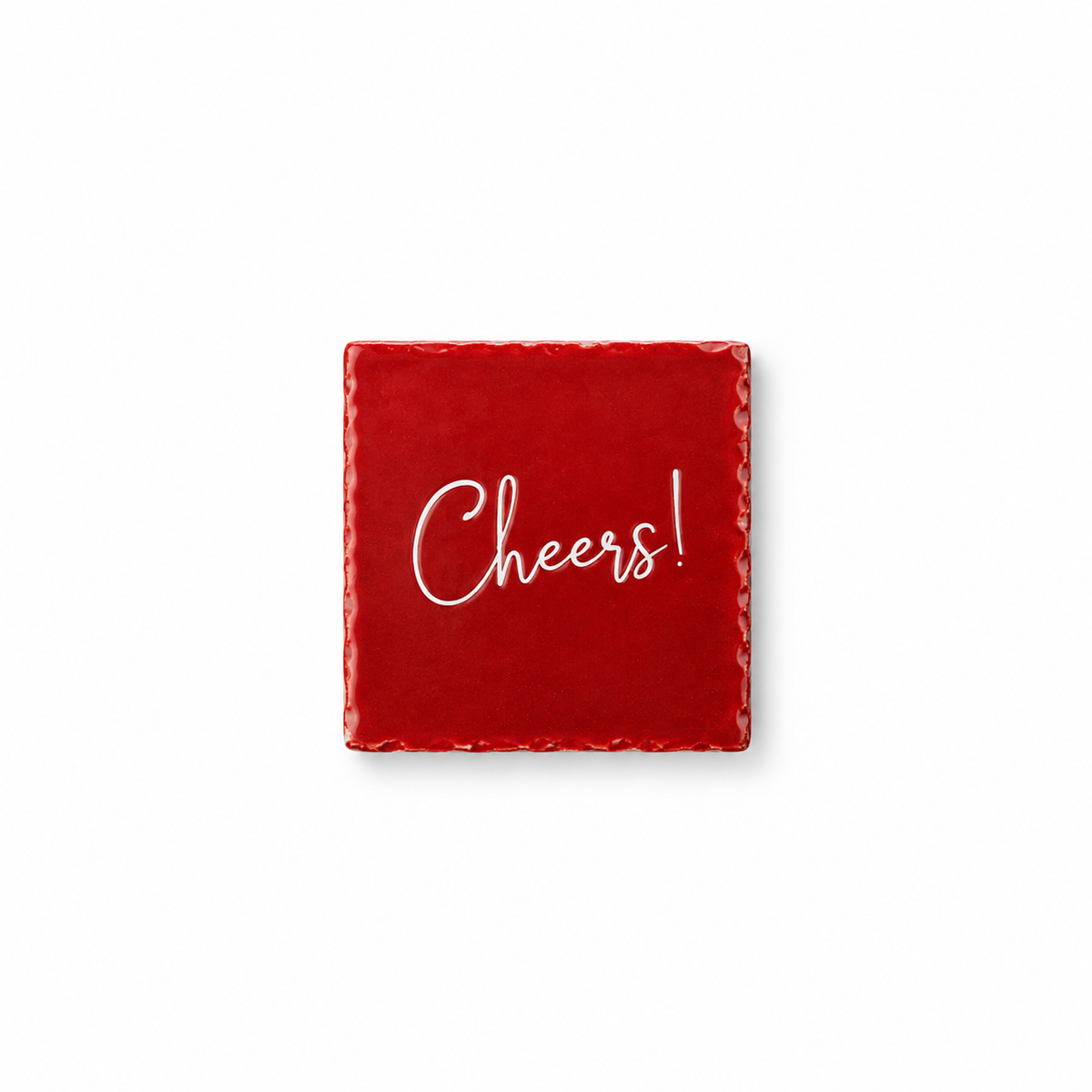 Mini Tegeltje rood | cheers