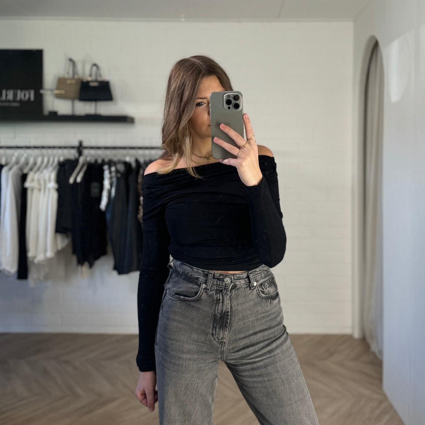 Top aliss | zwart