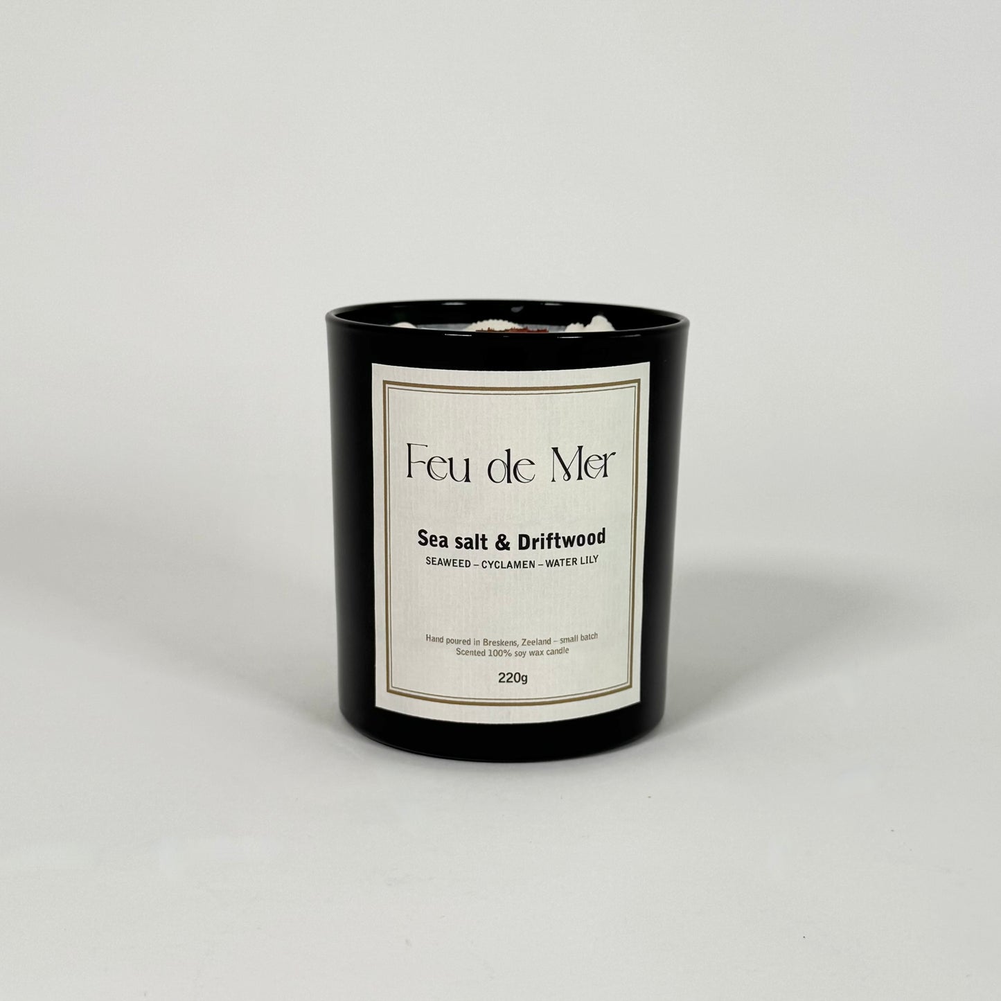 Geurkaars | sea salt & driftwood (220g)