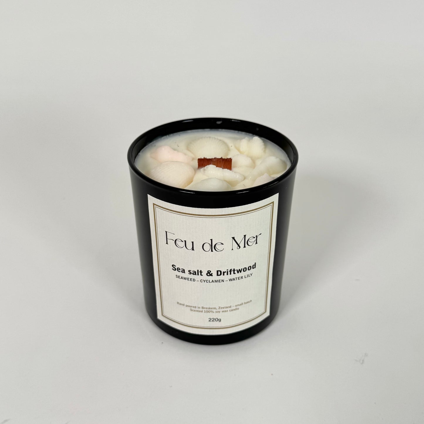 Geurkaars | sea salt & driftwood (220g)