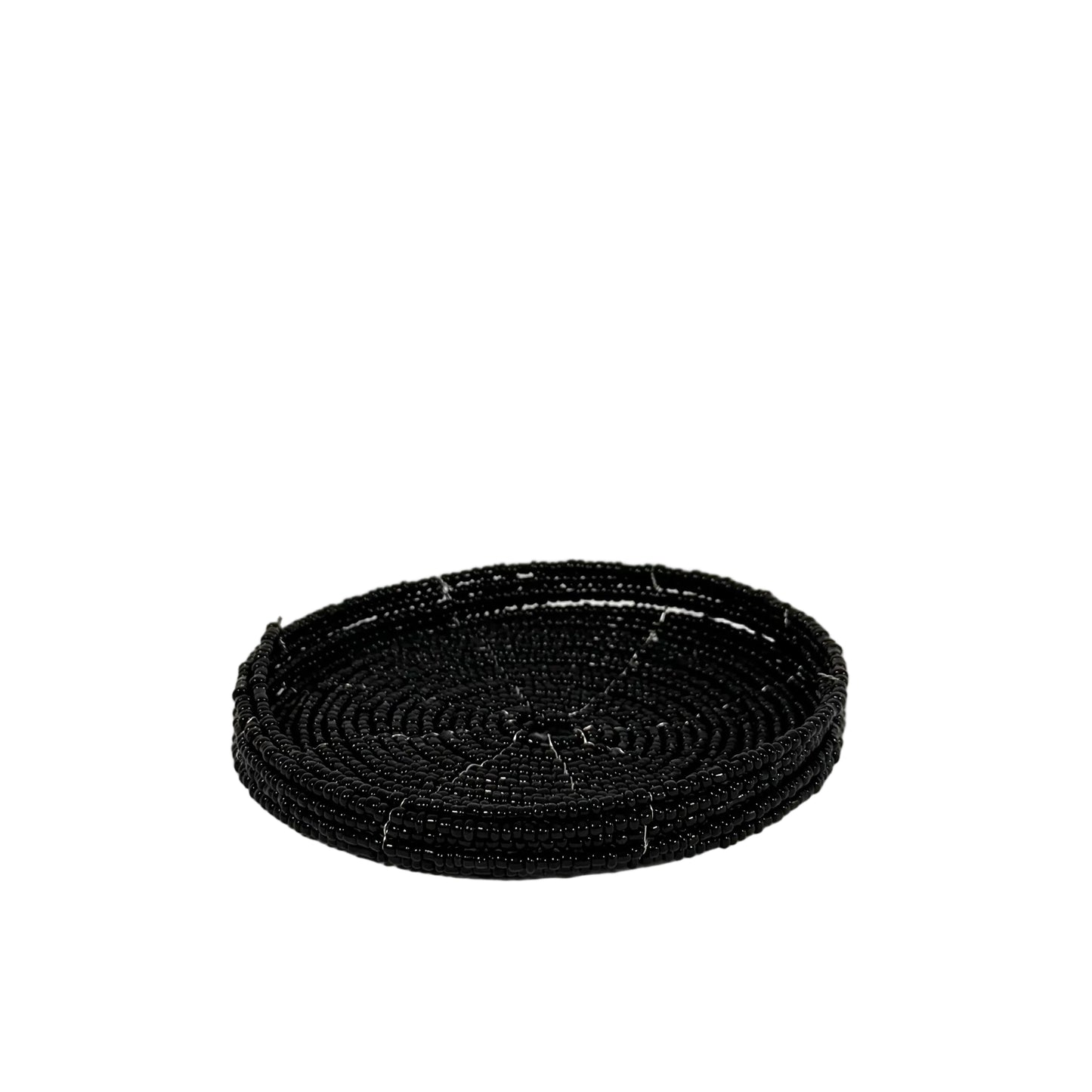Beaded dish | black