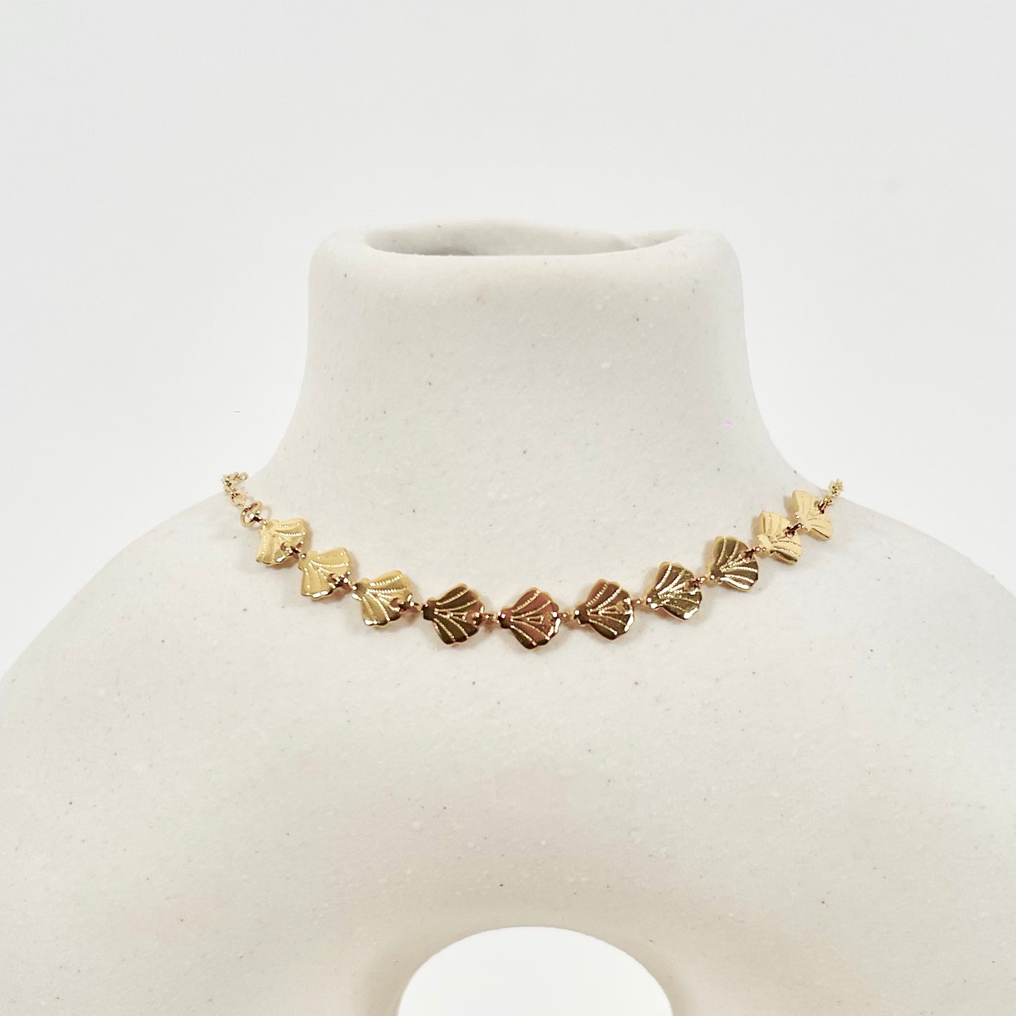 Enkelbandje shell | goud