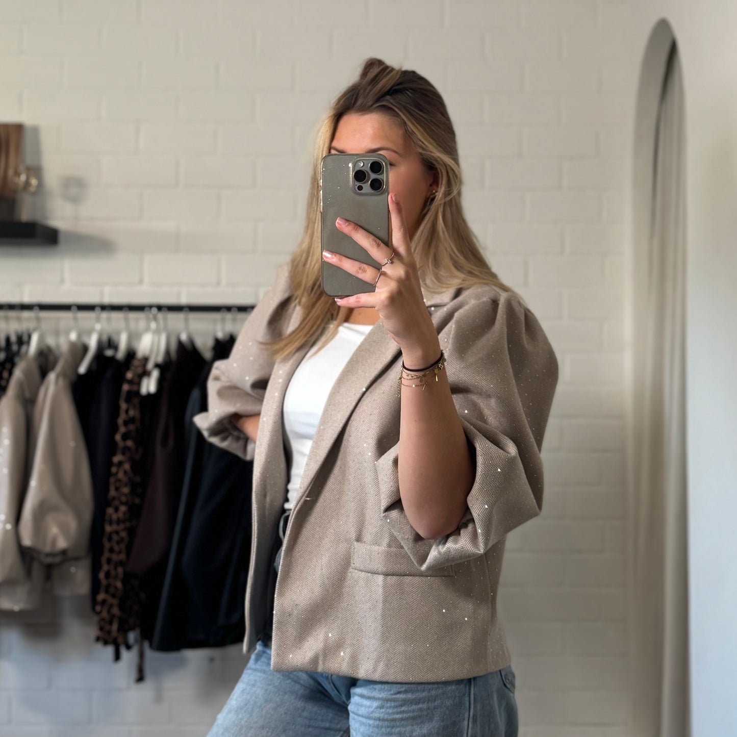 Blazer glamm | beige