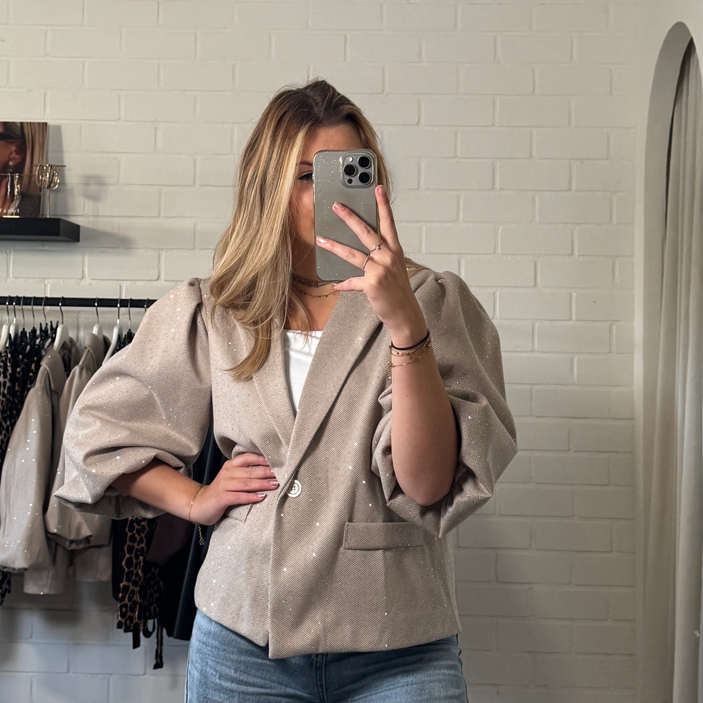 Blazer glamm | beige