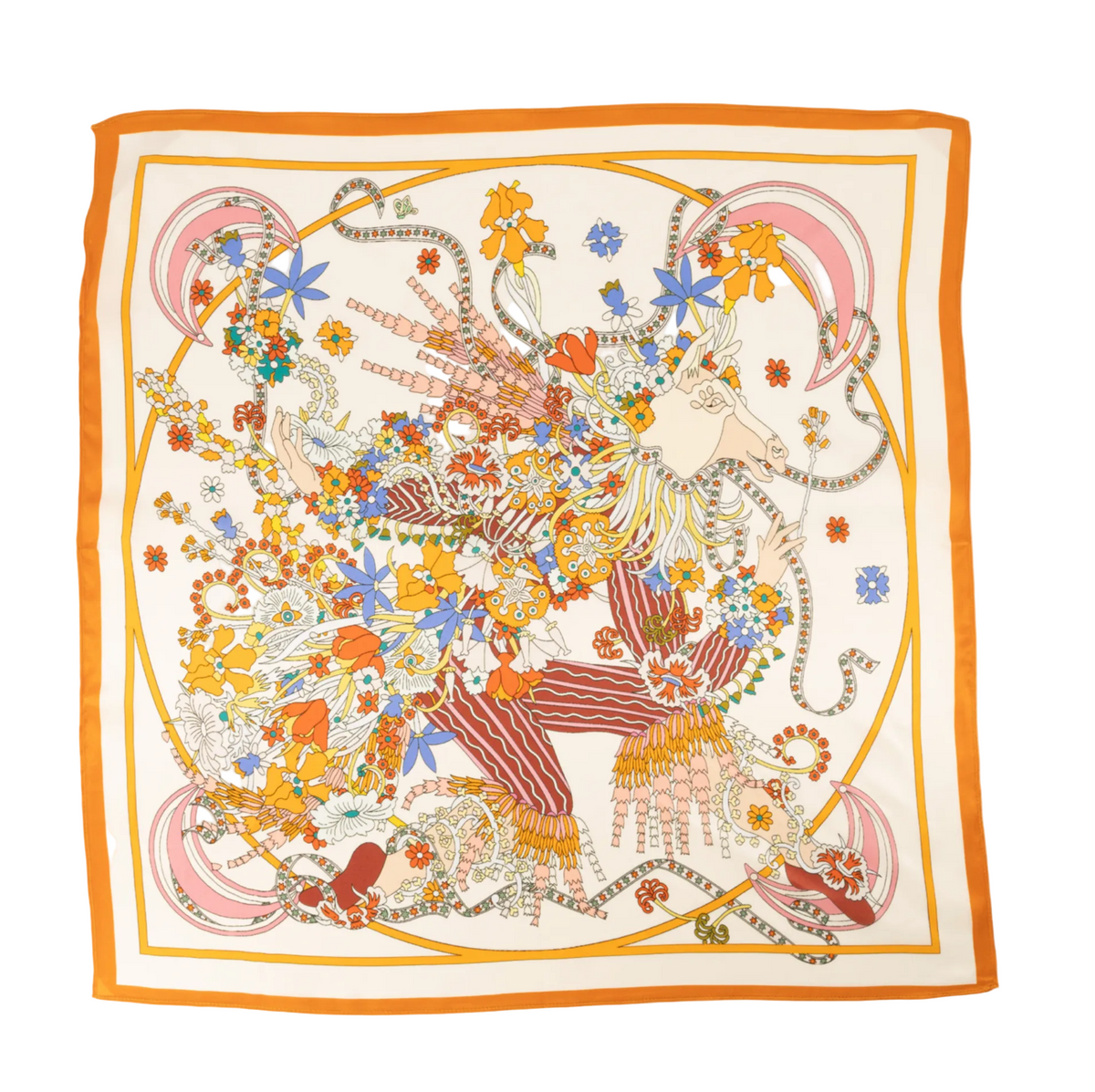 Zijde sjaal | oranje