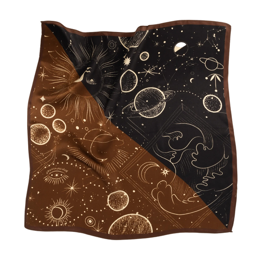 Silk scarf | brown