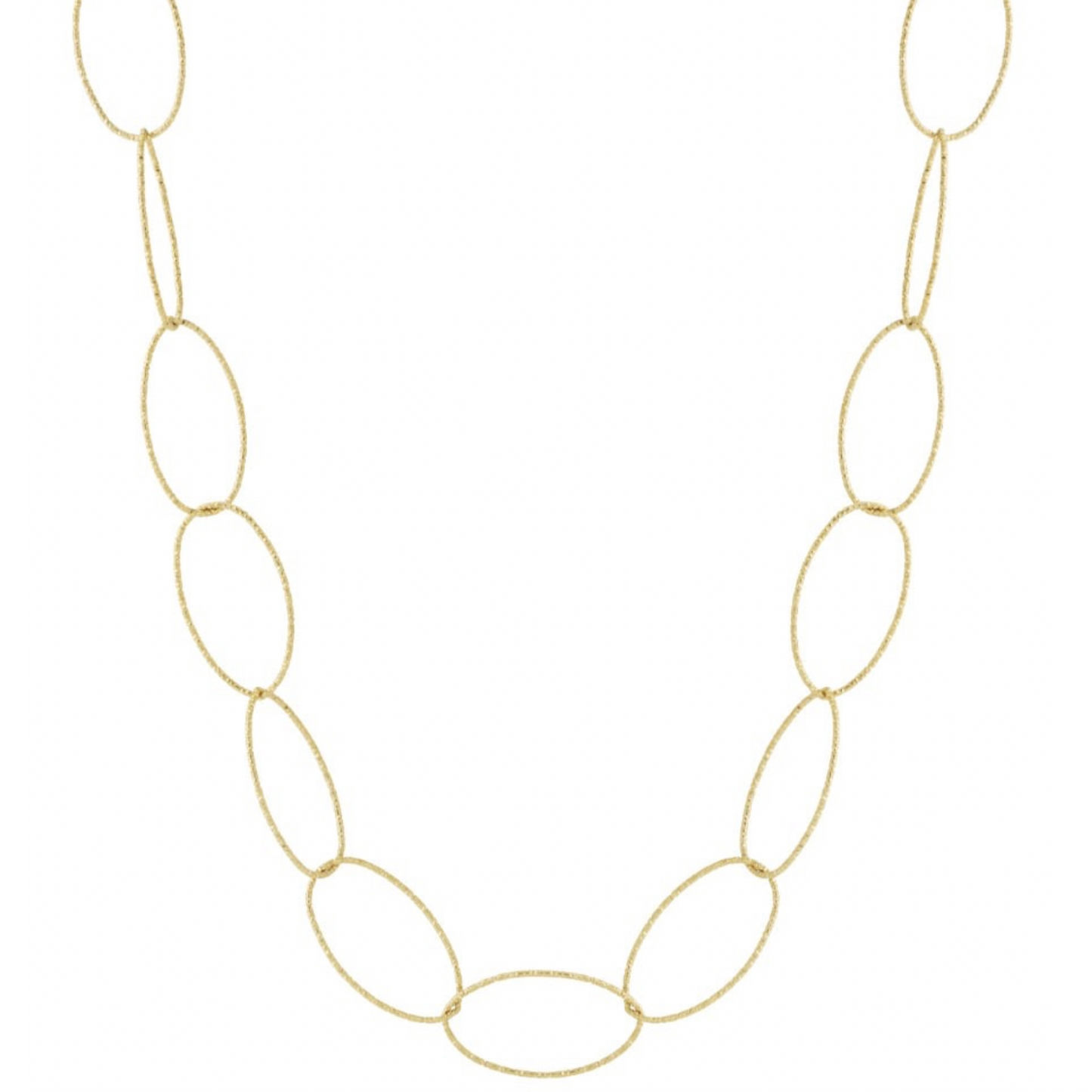 Ketting oval | goud