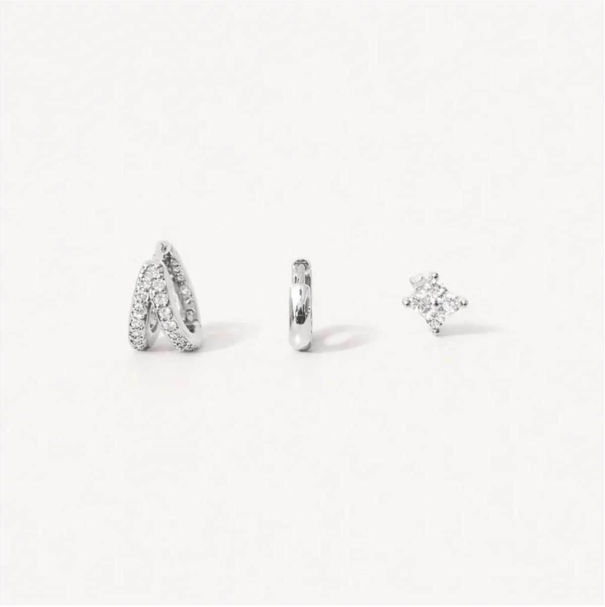 Oorbellen set faye | zilver