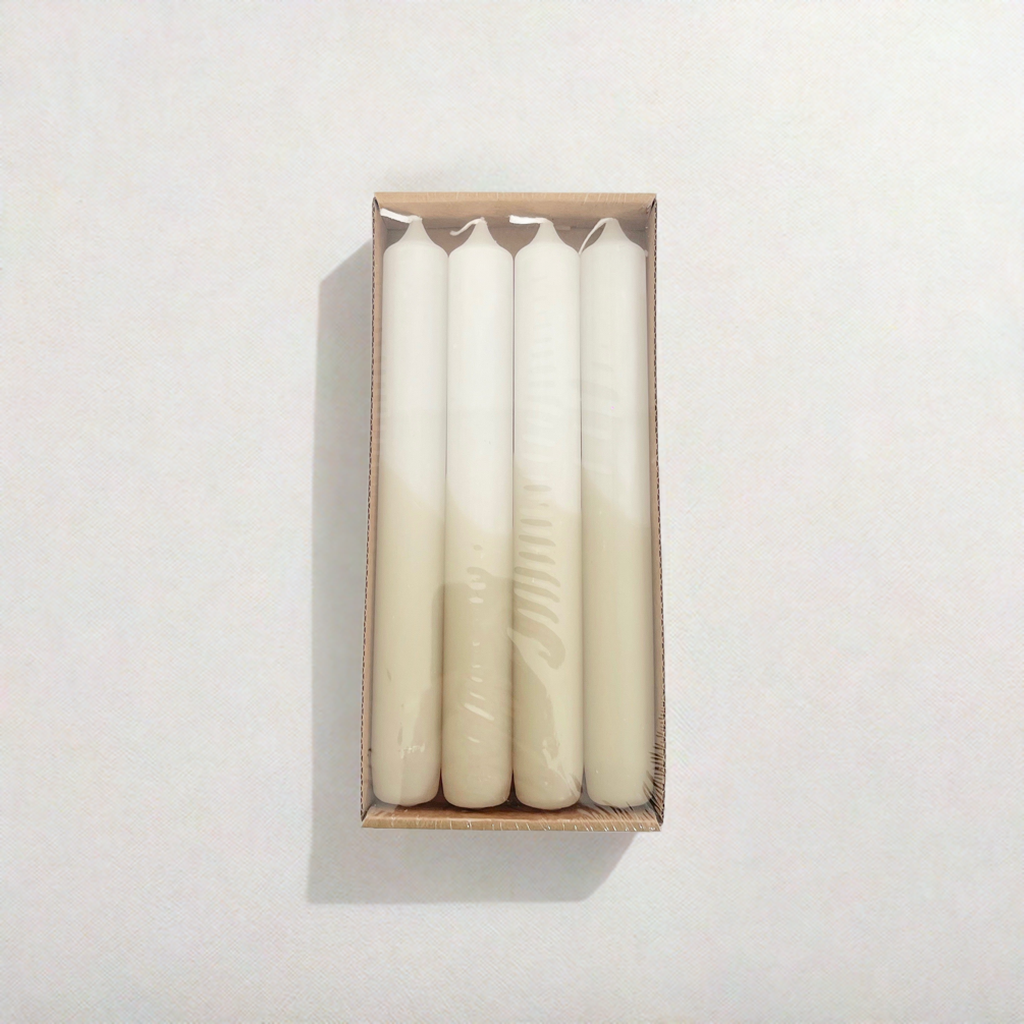 Dinerkaarsen dipped | beige