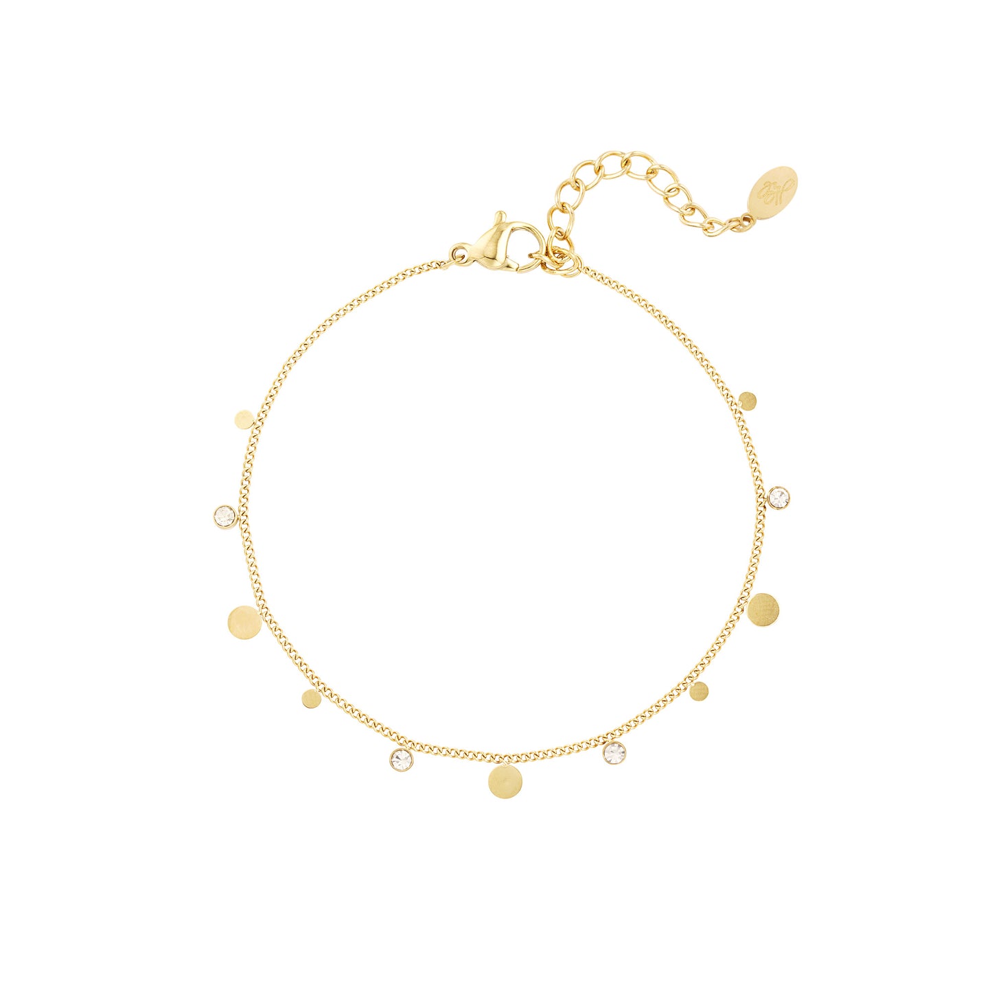 Armband strass | goud