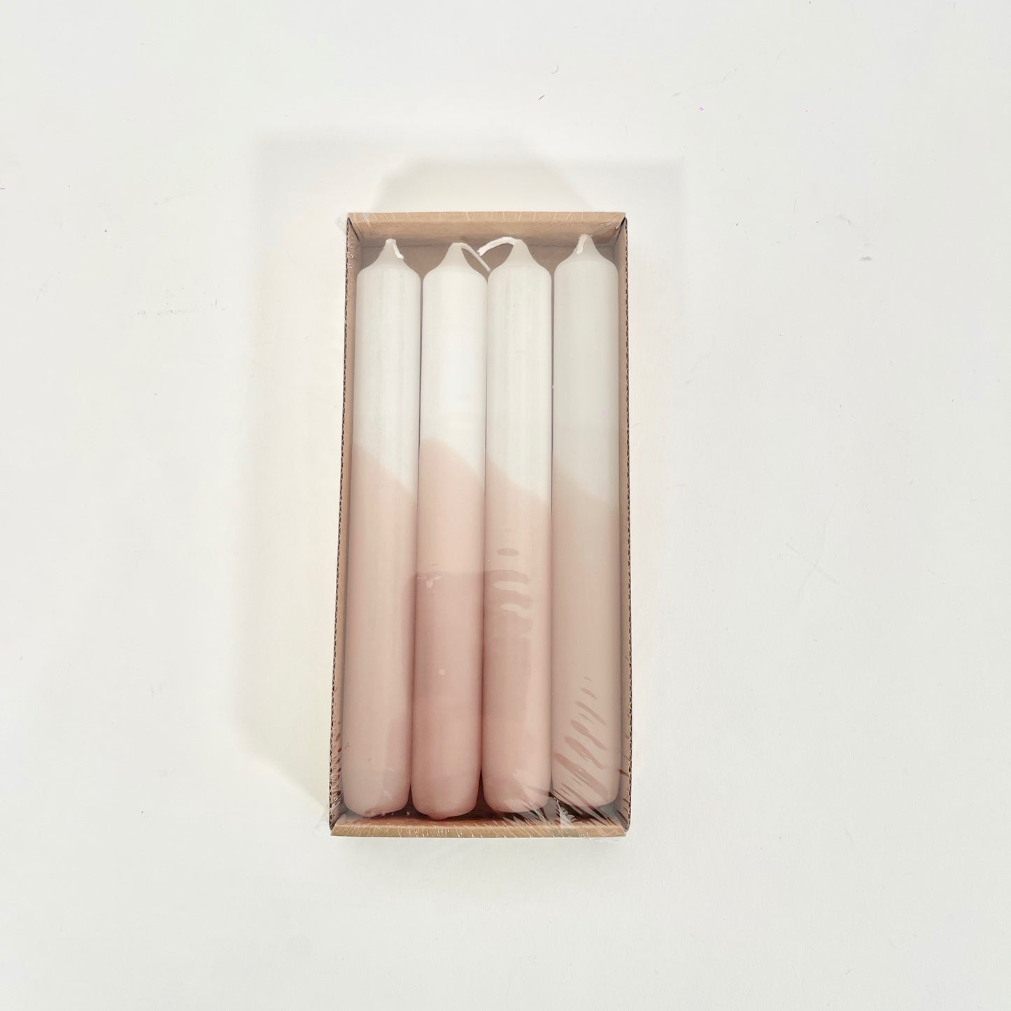 Dinerkaarsen dipped | zacht roze