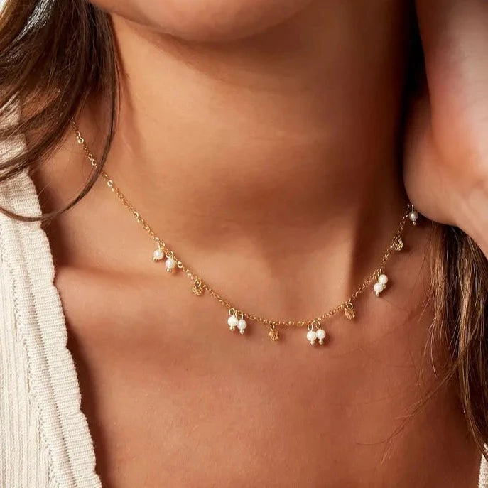 Ketting pearl | goud