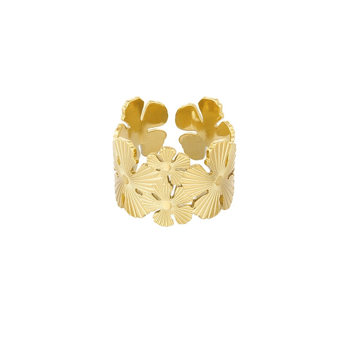 Ring flower | goud