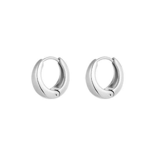 Oorbellen hoops | zilver M