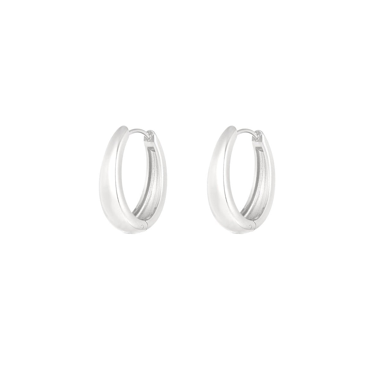 Oorbellen hoops | zilver L