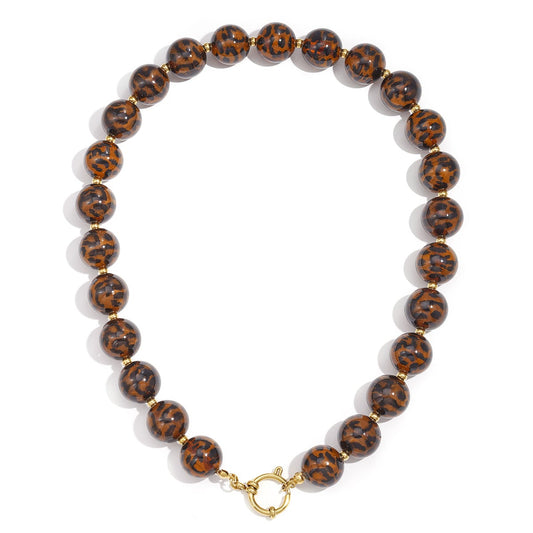 Ketting leopard | bruin