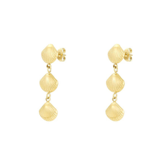 Oorbellen shell | goud