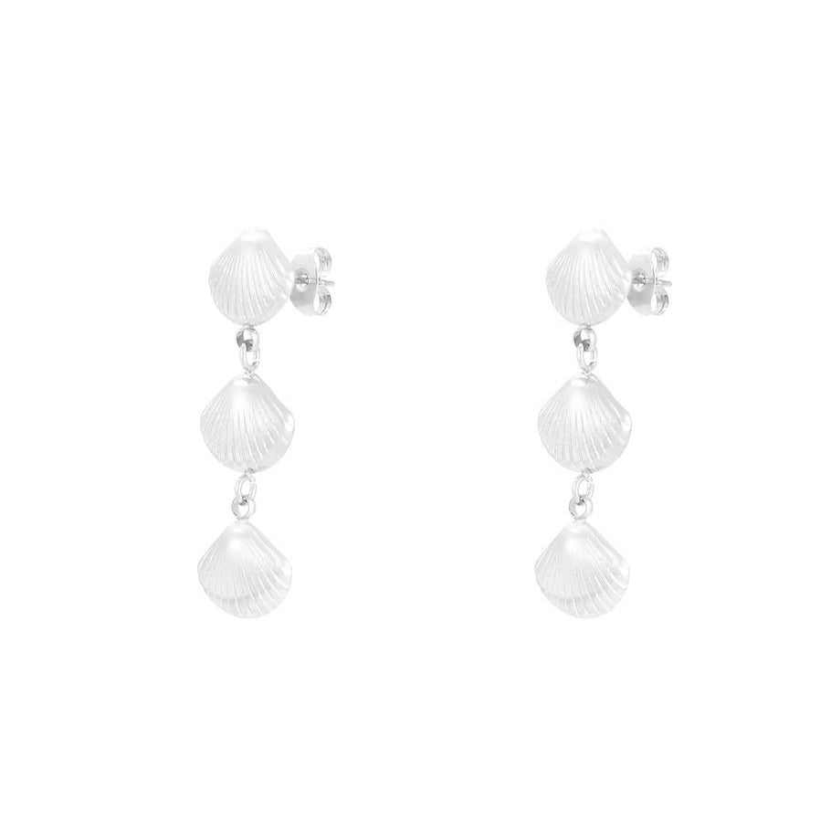 Oorbellen shell | zilver