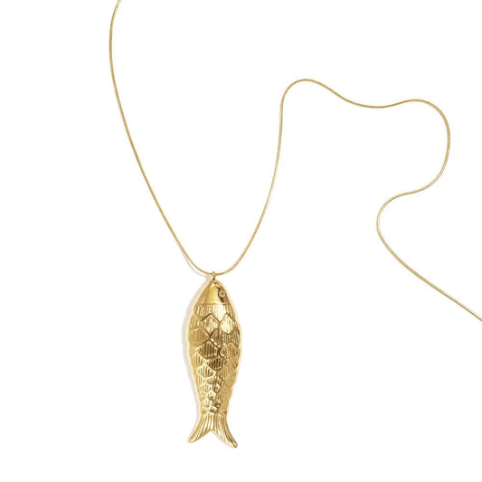 Ketting fish | goud