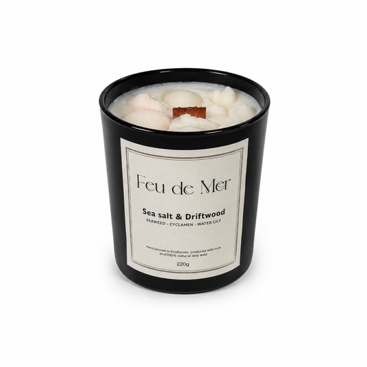 Geurkaars | sea salt & driftwood (220g)