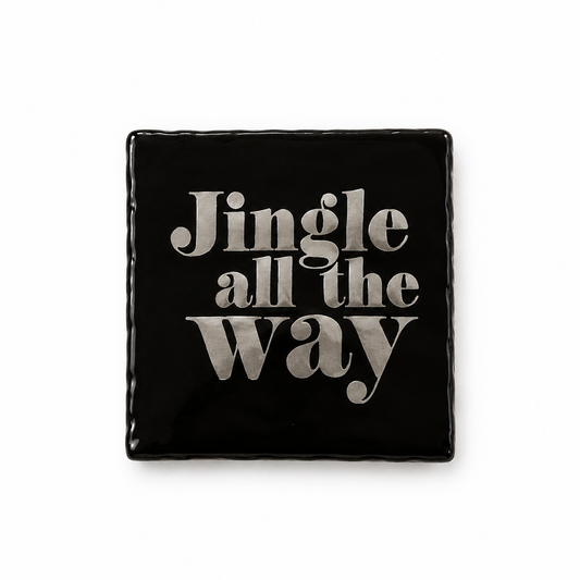 Fliese schwarz | Jingle all the way
