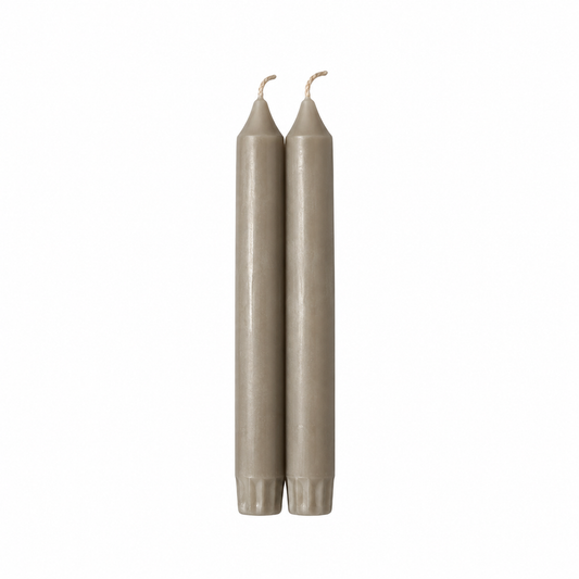 Dinner candle set | taupe