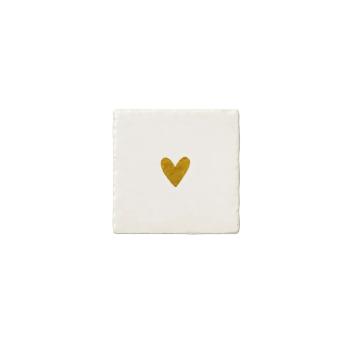 Mini Tegeltje beige | hartje