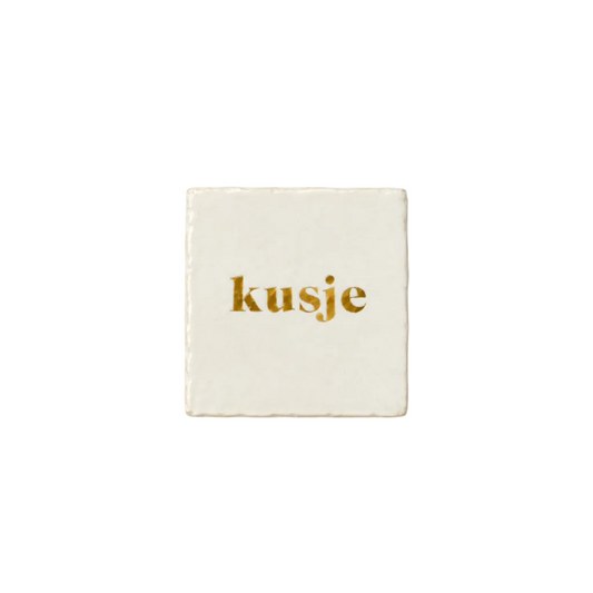 Mini Tegeltje beige | kusje