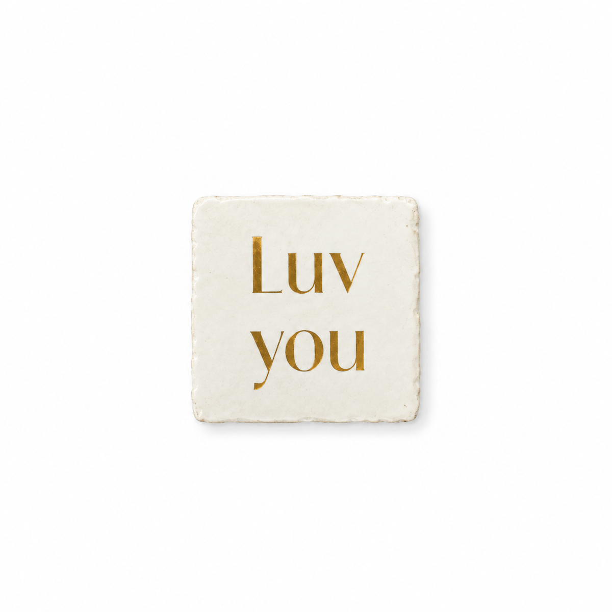 Mini Tegeltje beige | Luv you