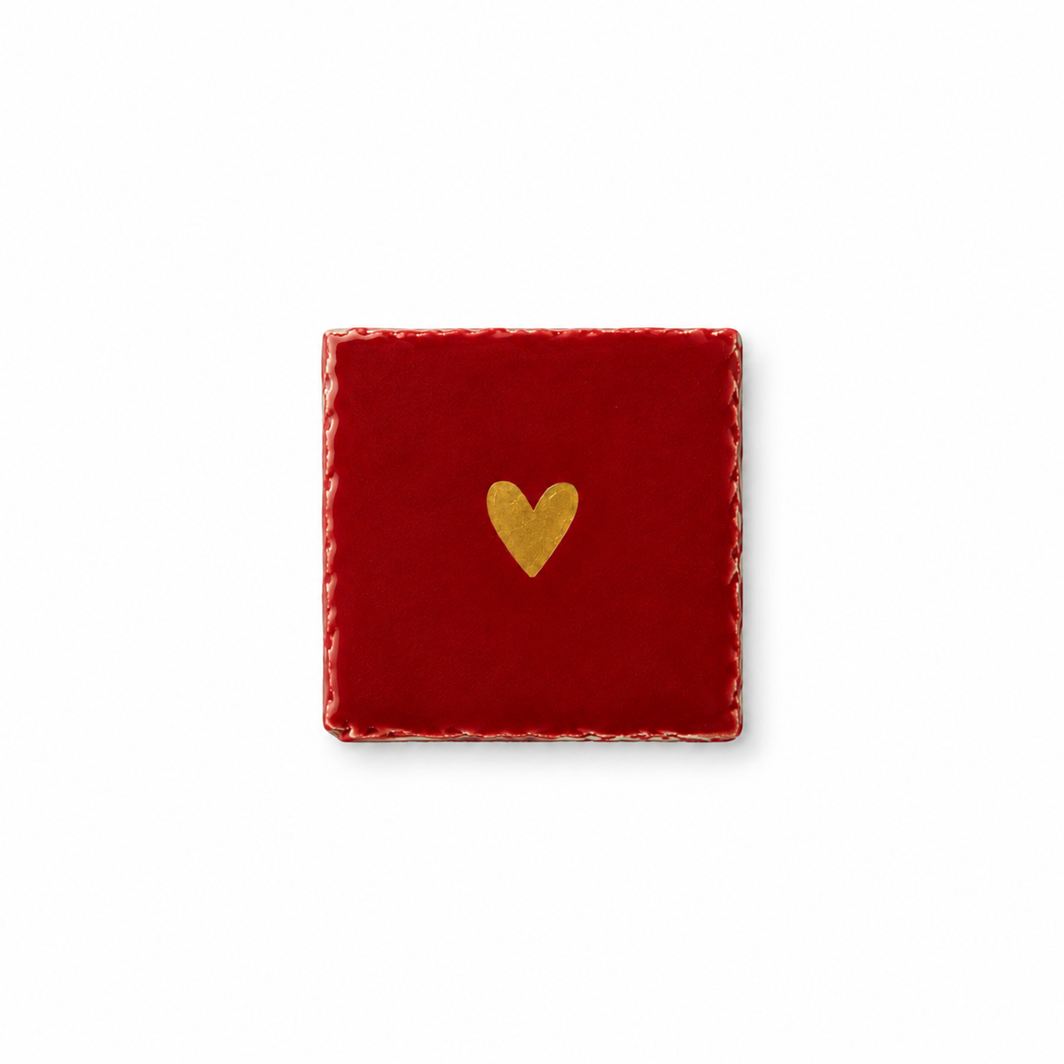 Mini Tegeltje rood | hartje