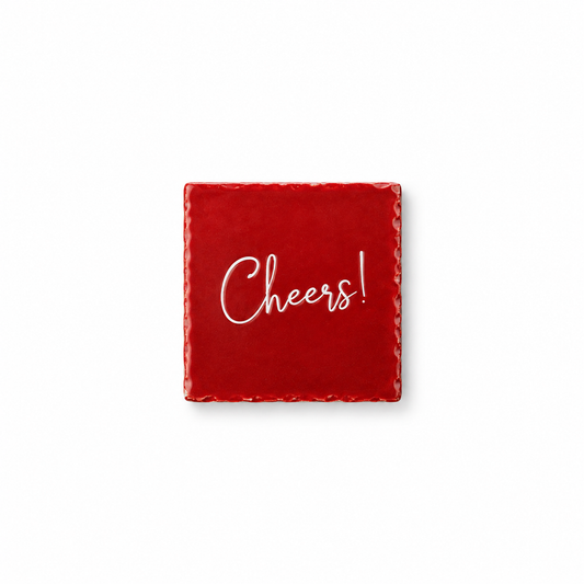 Mini Tegeltje rood | cheers