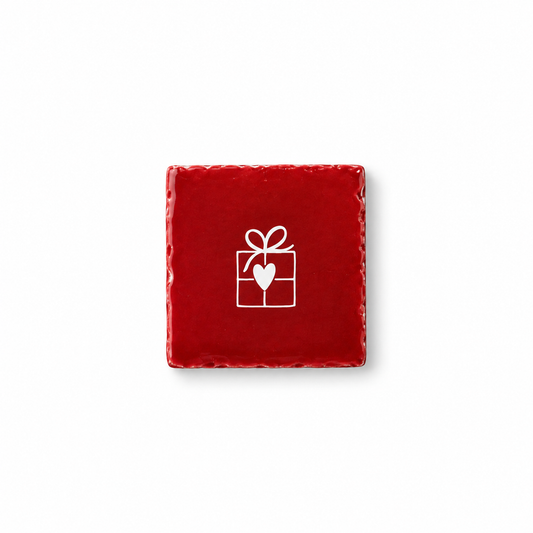 Mini Tegeltje rood | cadeautje