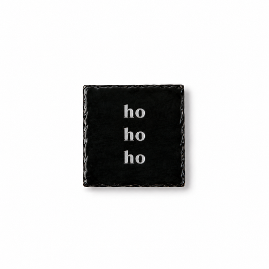 Mini Tegeltje zwart | ho ho ho