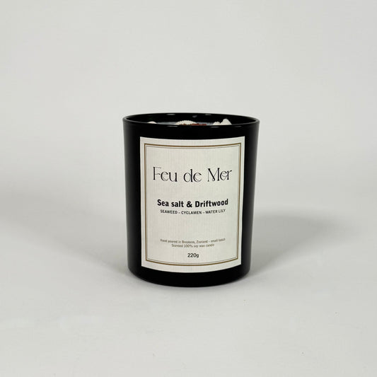 Geurkaars | sea salt & driftwood (220g)