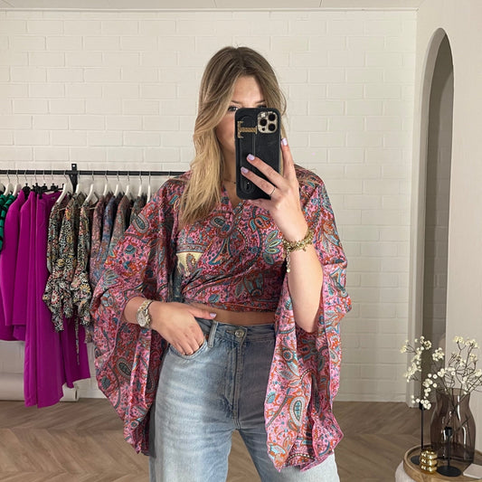 Top floral | roze