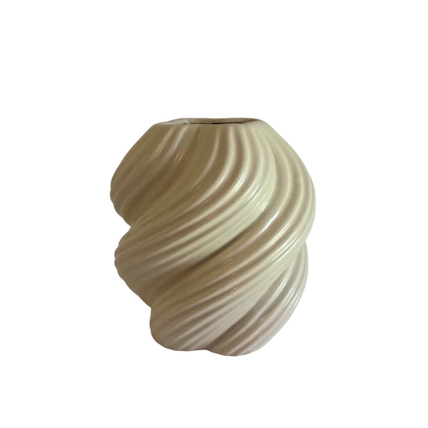 Wit vaasje swirl