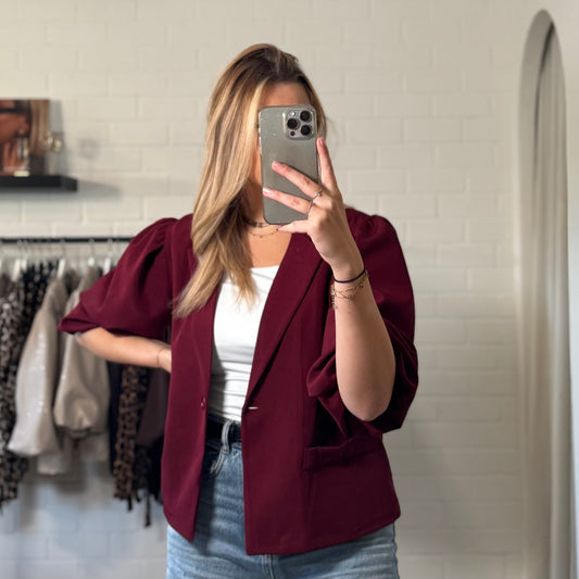 Blazer puffy | bordeaux