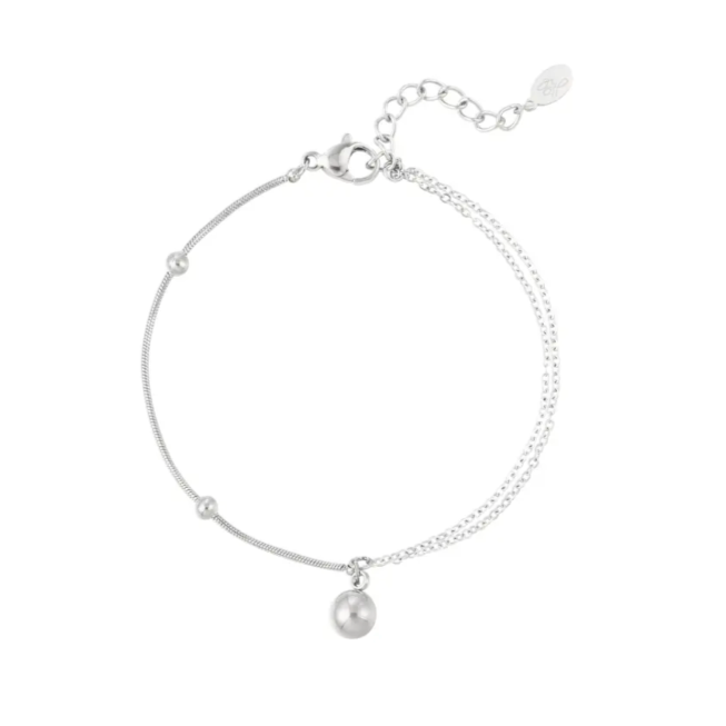 Armband boll | zilver