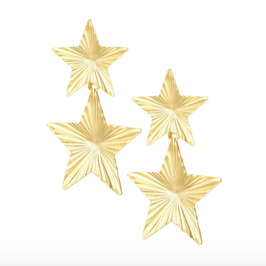 Oorbellen star | goud