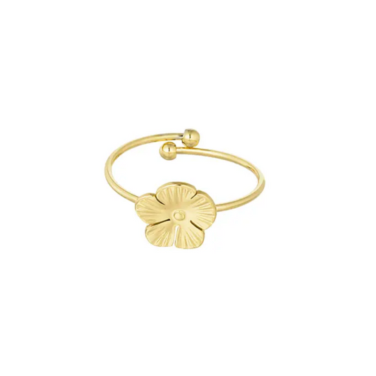 Ring bloom | goud