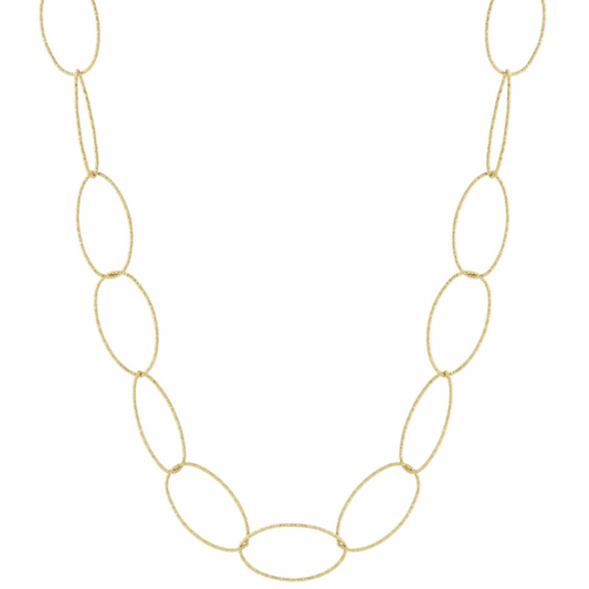 Ketting oval | goud