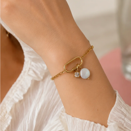 Bedelarmband link | goud