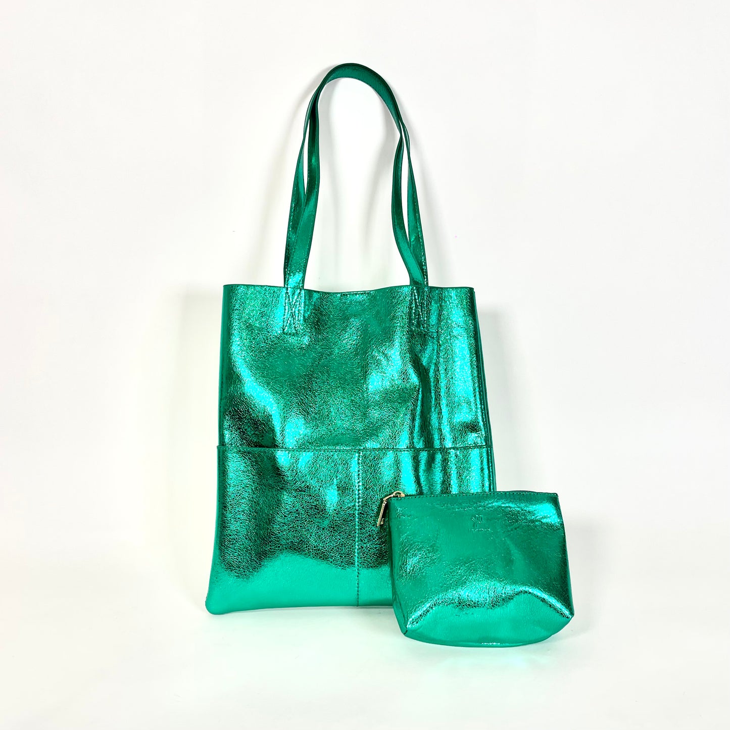 Metallic shopper | groen